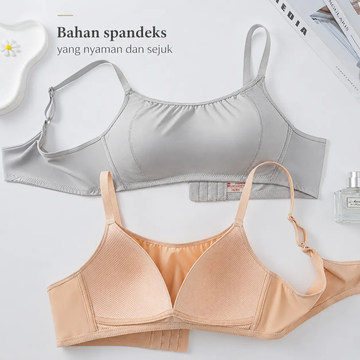 EDRAME bra seamless tanpa kawat 635 untuk aktivitas harian — detail 3